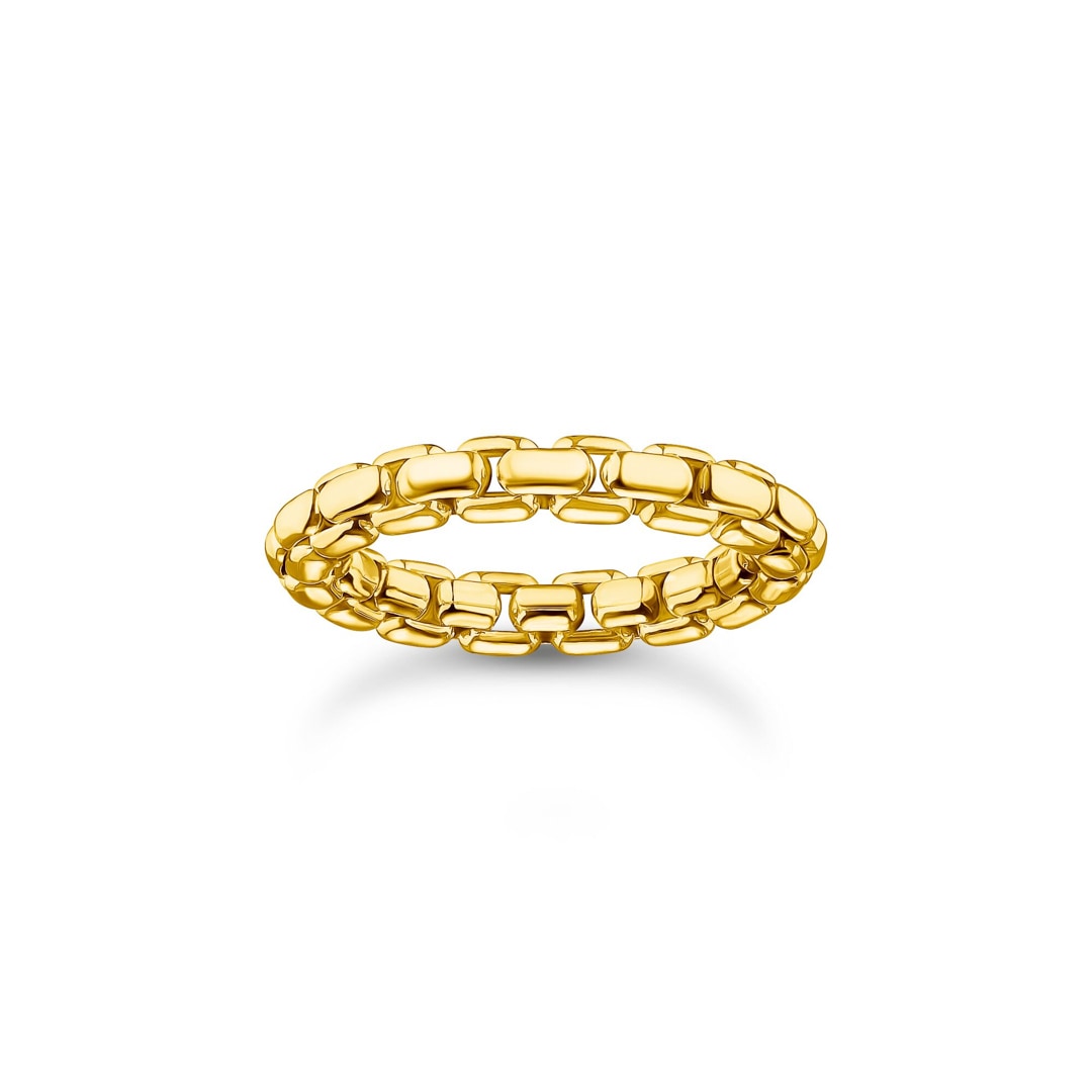 Thomas Sabo Rebel Basics Ring Box Chain vergoldet