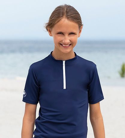 Petit Crabe Bådebluse k/æ - Max - UV50+ - Navy