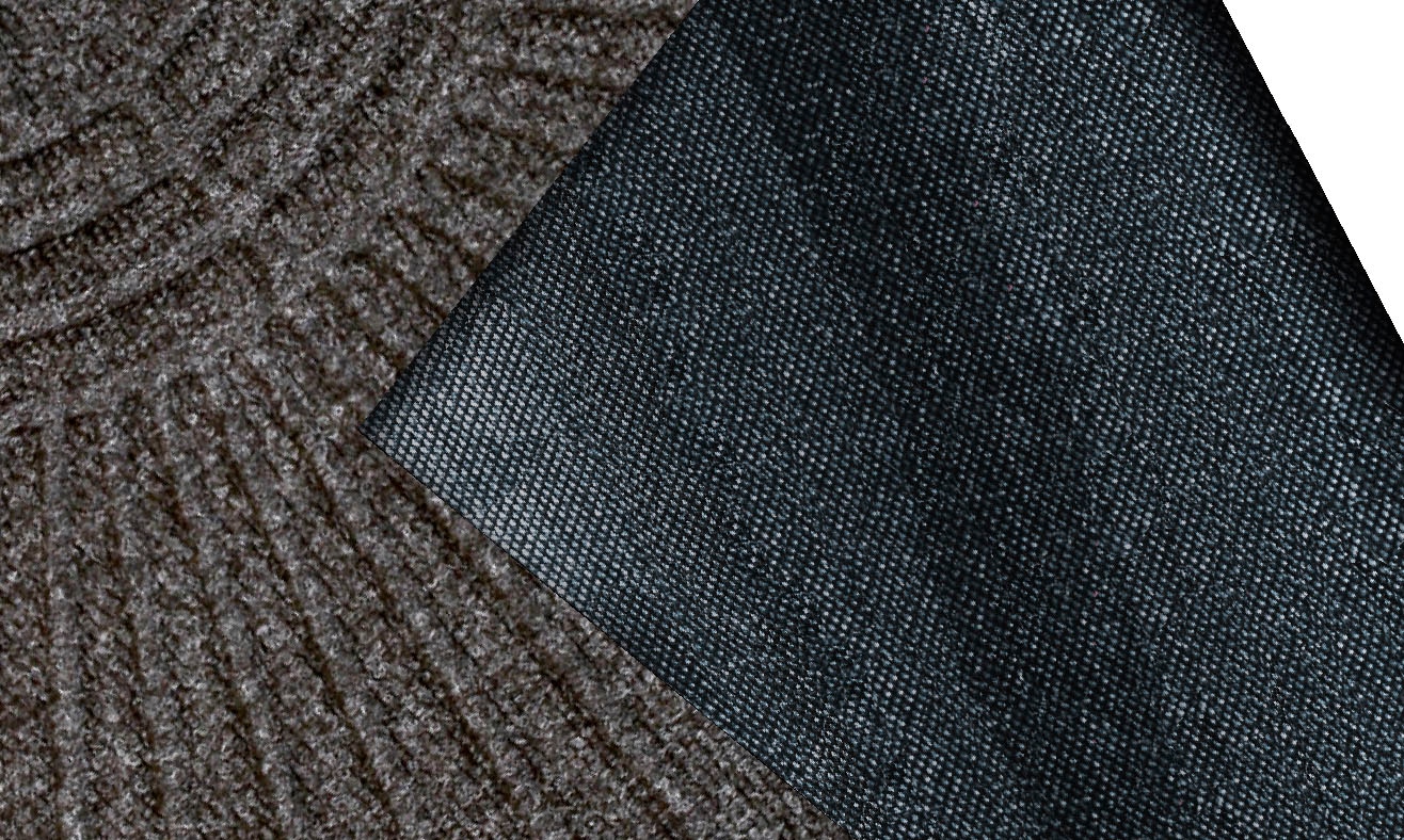 wash+dry by Kleen-Tex Fussmatte »DUNE Halfmoon dark grey« halbrund 8 mm Höhe Schmutzfangmatte, rutschhemmend, In- und Outdoor geeignet, waschbar