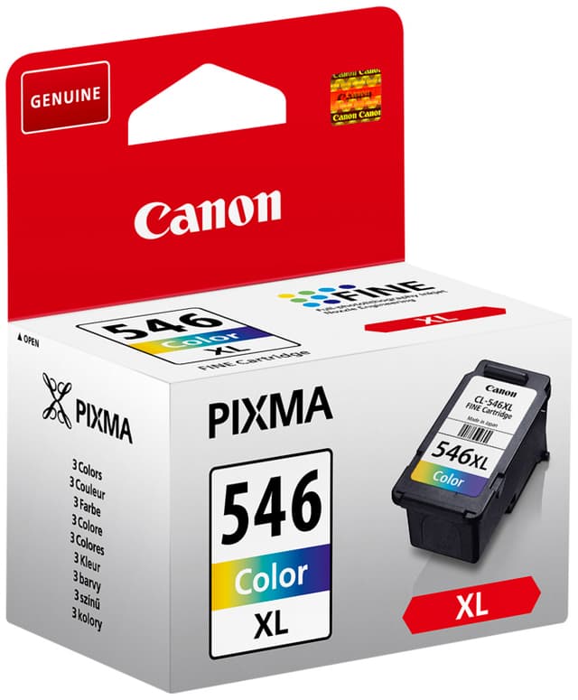 Canon blækpatroner CL-546XL Cyan Magenta Gul