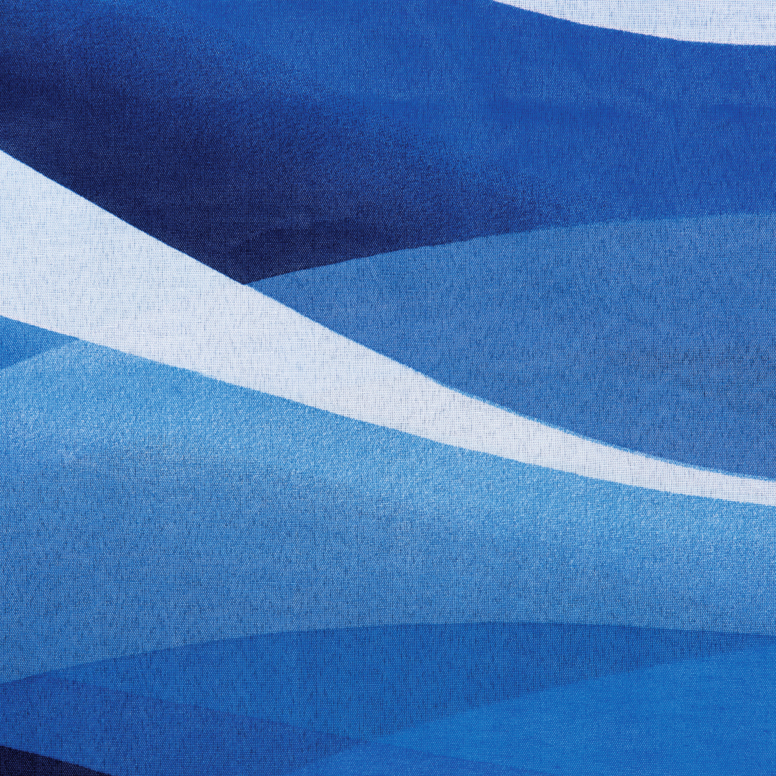 Bettwäsche blau gewellt