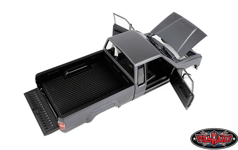Karosserie 1987 Toyota XtraCab Hard Body Grau, 1:10<br>Detailgetreue Pickup Karosserie aus ABS-Kunststoff
