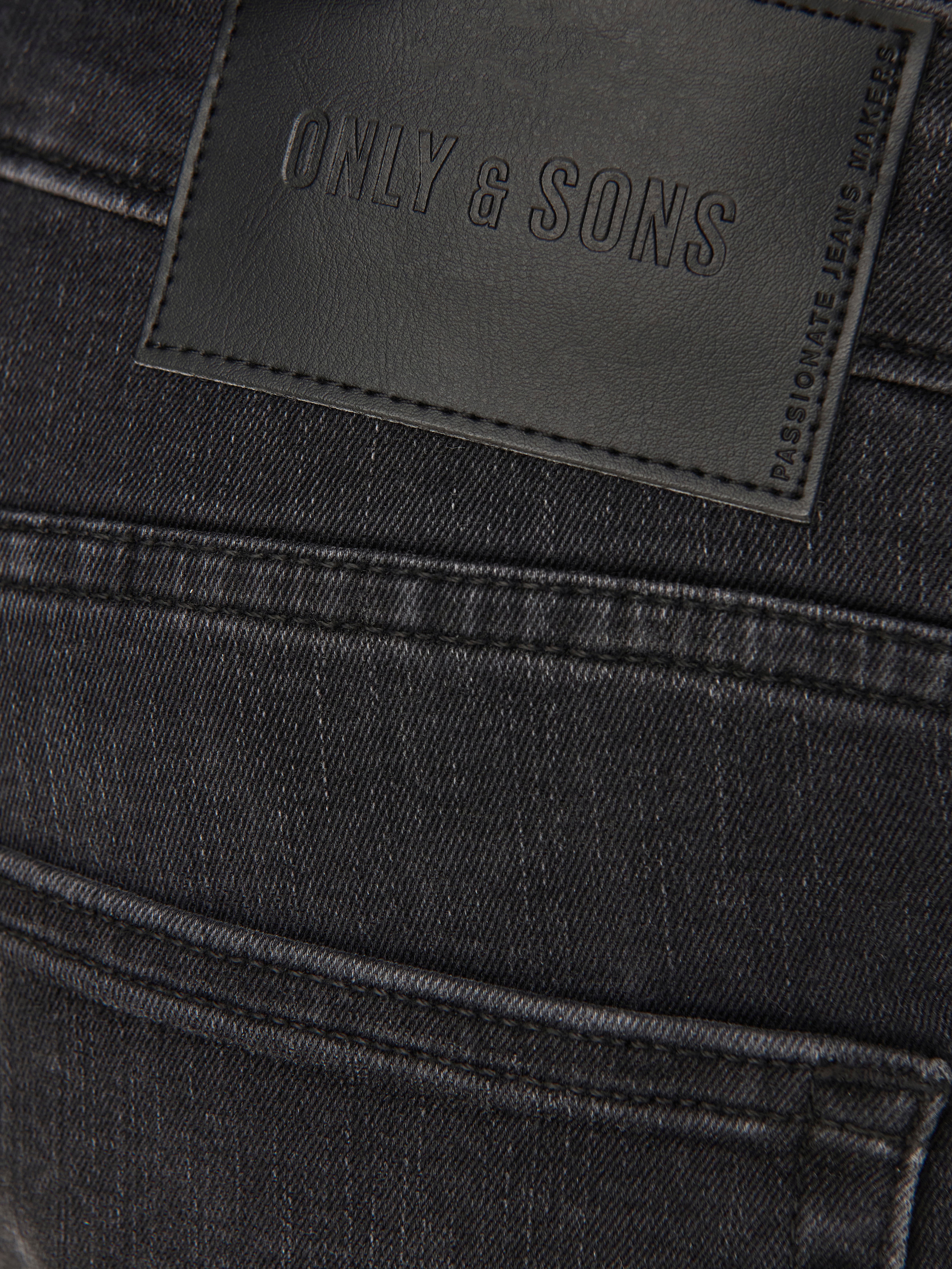 ONSWEFT Mittlere Taille Normal geschnitten Jeans Washed Black