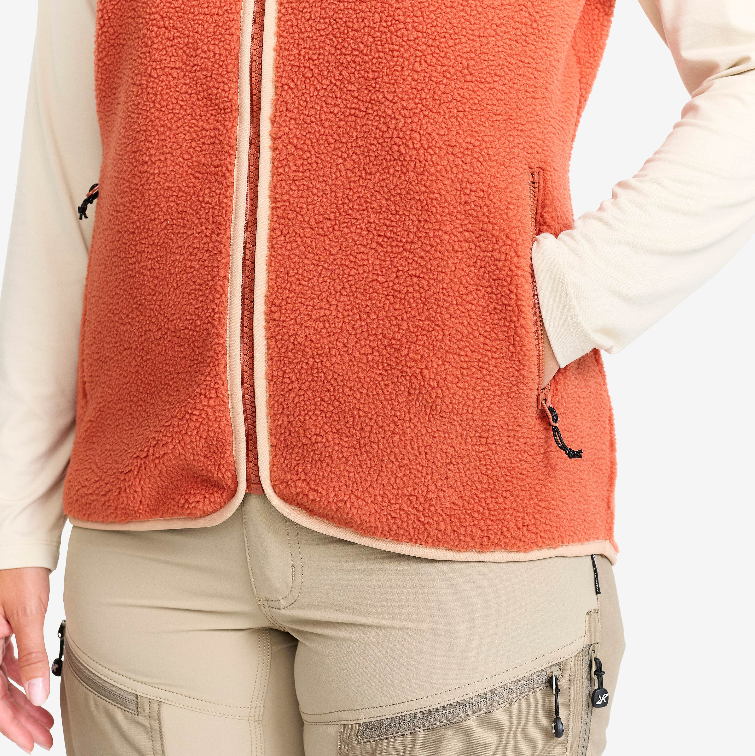 Canyon Full-zip Pile Fleece Vest Dame Bruschetta/Maple Sugar