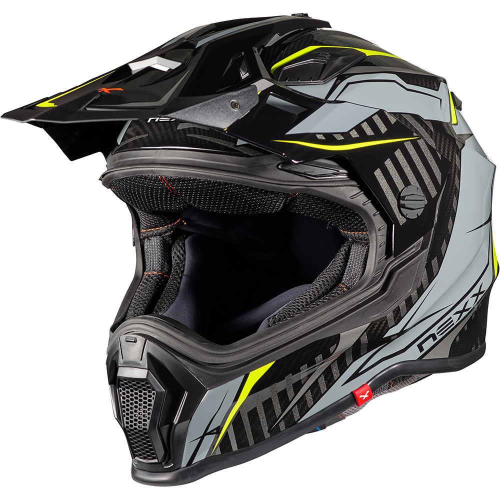 Nexx - Casque X.WRL Atika Noir / Gris / Jaune fluo
