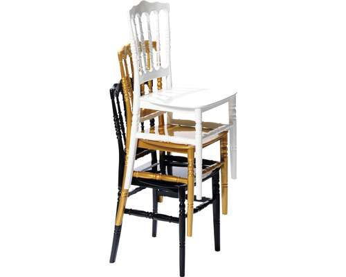 VEBA Napoleon bruiloftsstoel, kunststof, wit