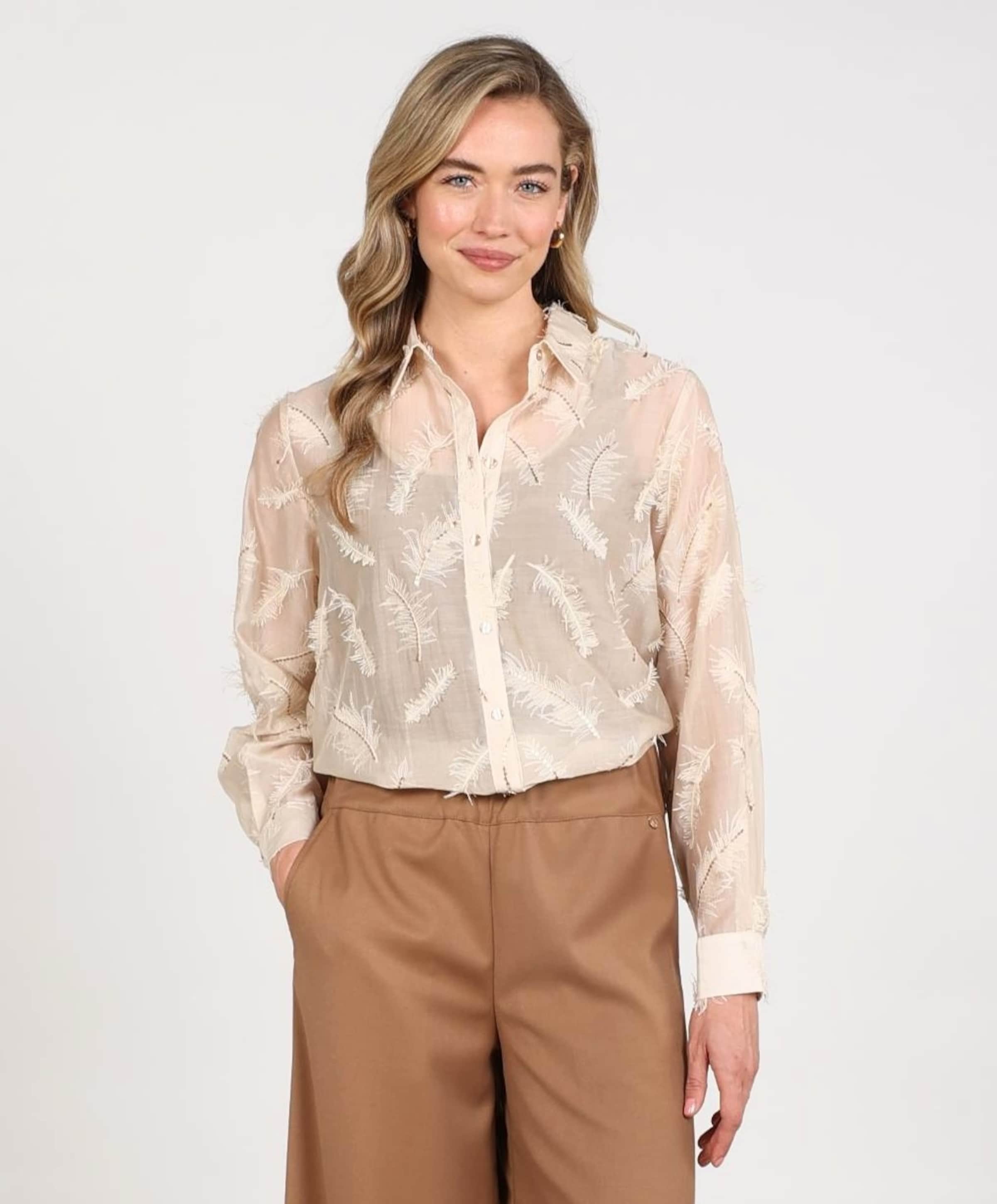 Nukus Dames blouse beige
