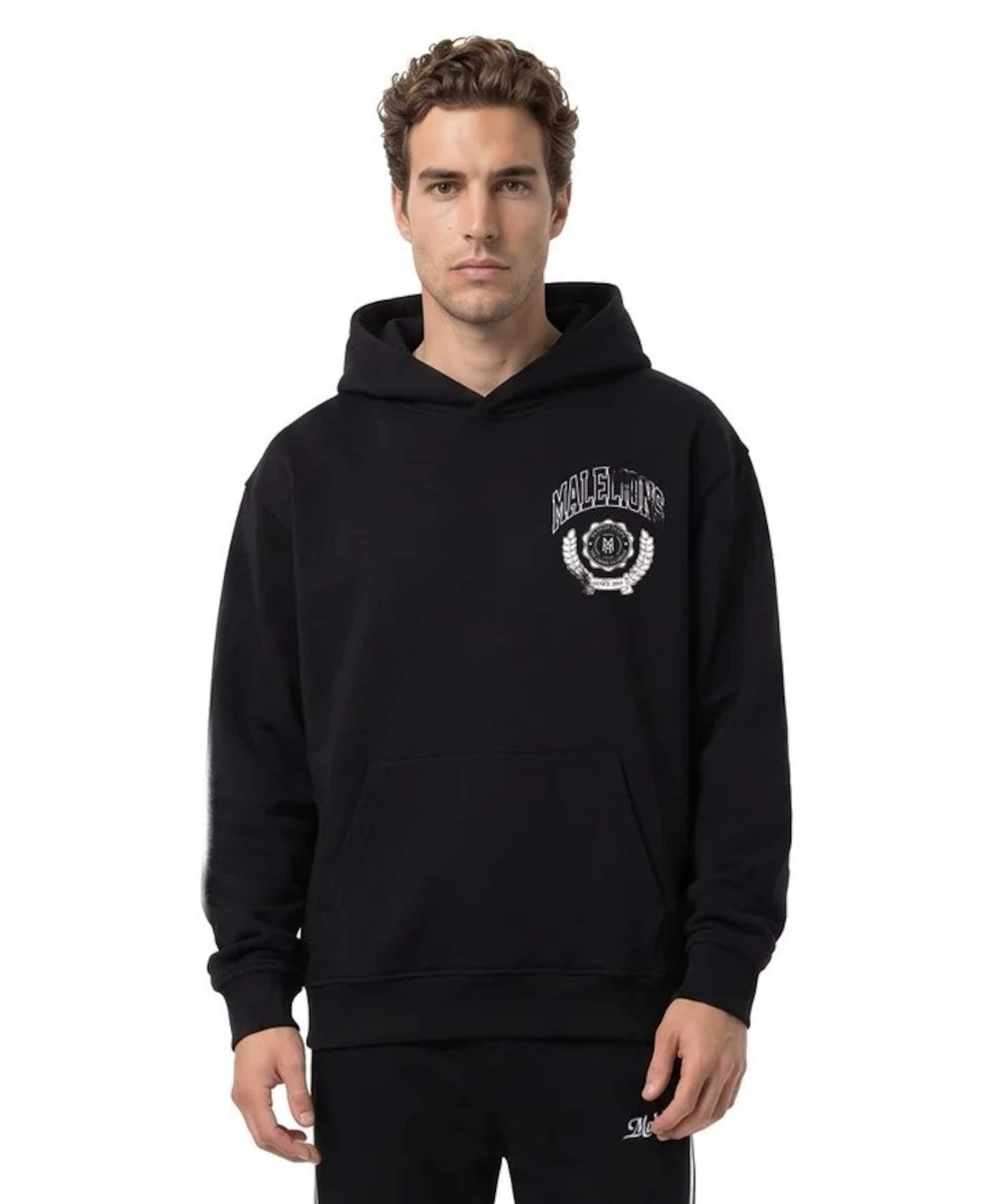 Malelions Heren hoodie zwart