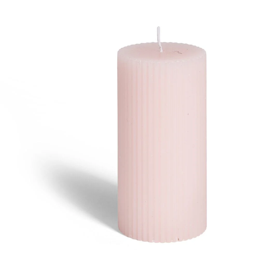 Bougie cylindrique Ø6xH12cm - 3 coloris