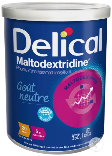 Delical Maltodextridine Poudre D'Enrichissement Énergétique Gout Neutre 350g