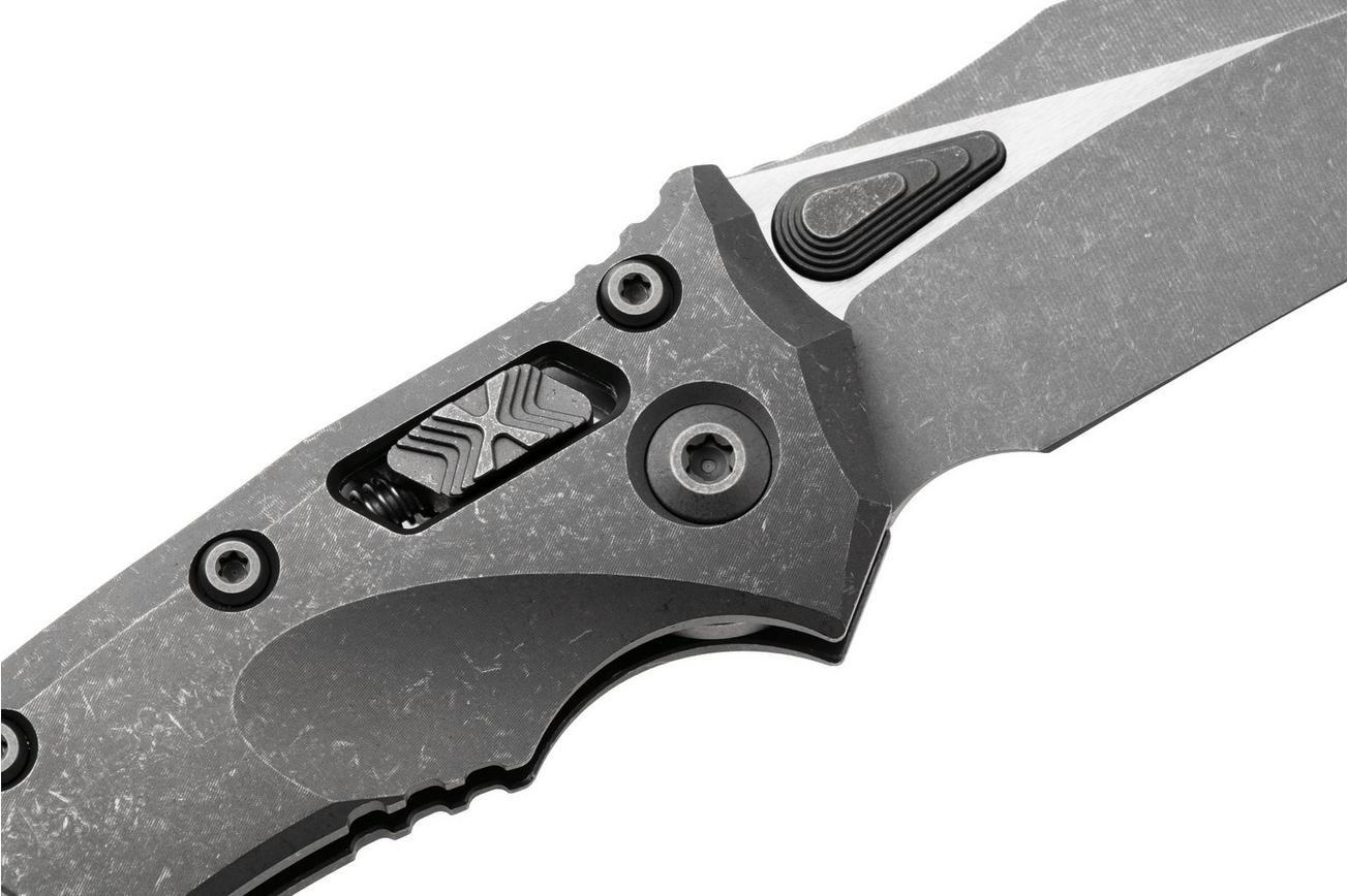 Microtech Marfione Select Amphibian 137RL-10APMS1, Apocalyptic Stonewashed M390MK, Apocalyptic Slab Titanium zakmes, Tony Marfione design