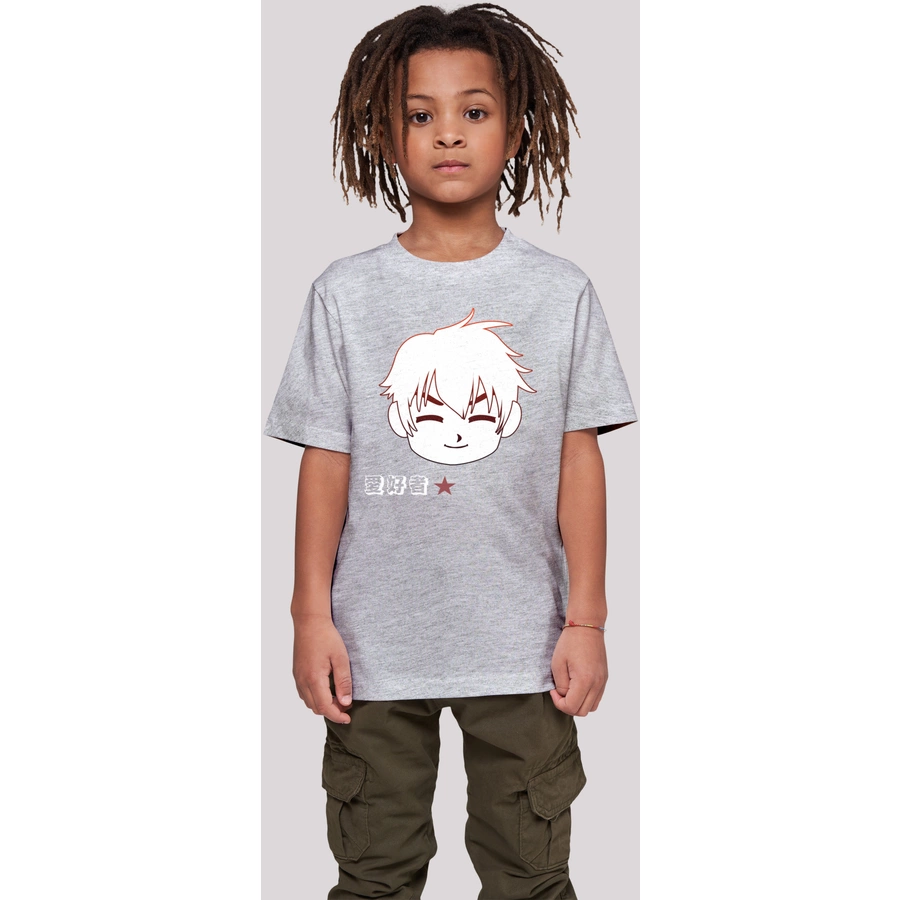 F4NT4STIC T-Shirt Manga Boy Japan heather grey