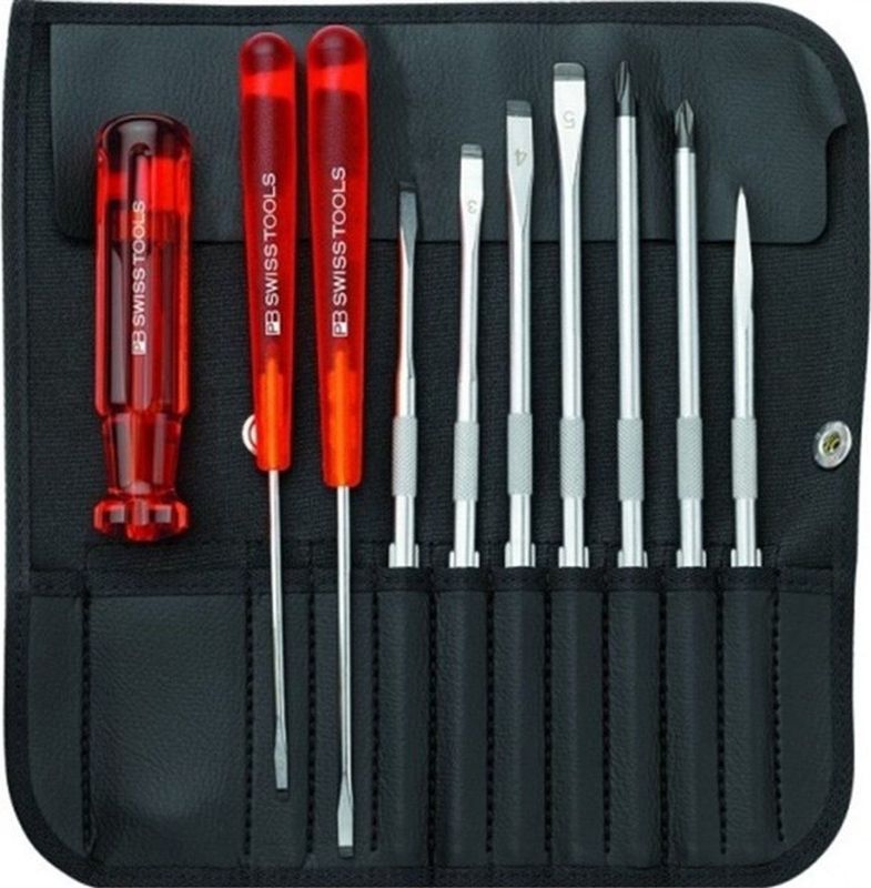 Schroevendraaierset - Compact Kunstleren Roletui - Inhoud 1 Hecht PB 215 A