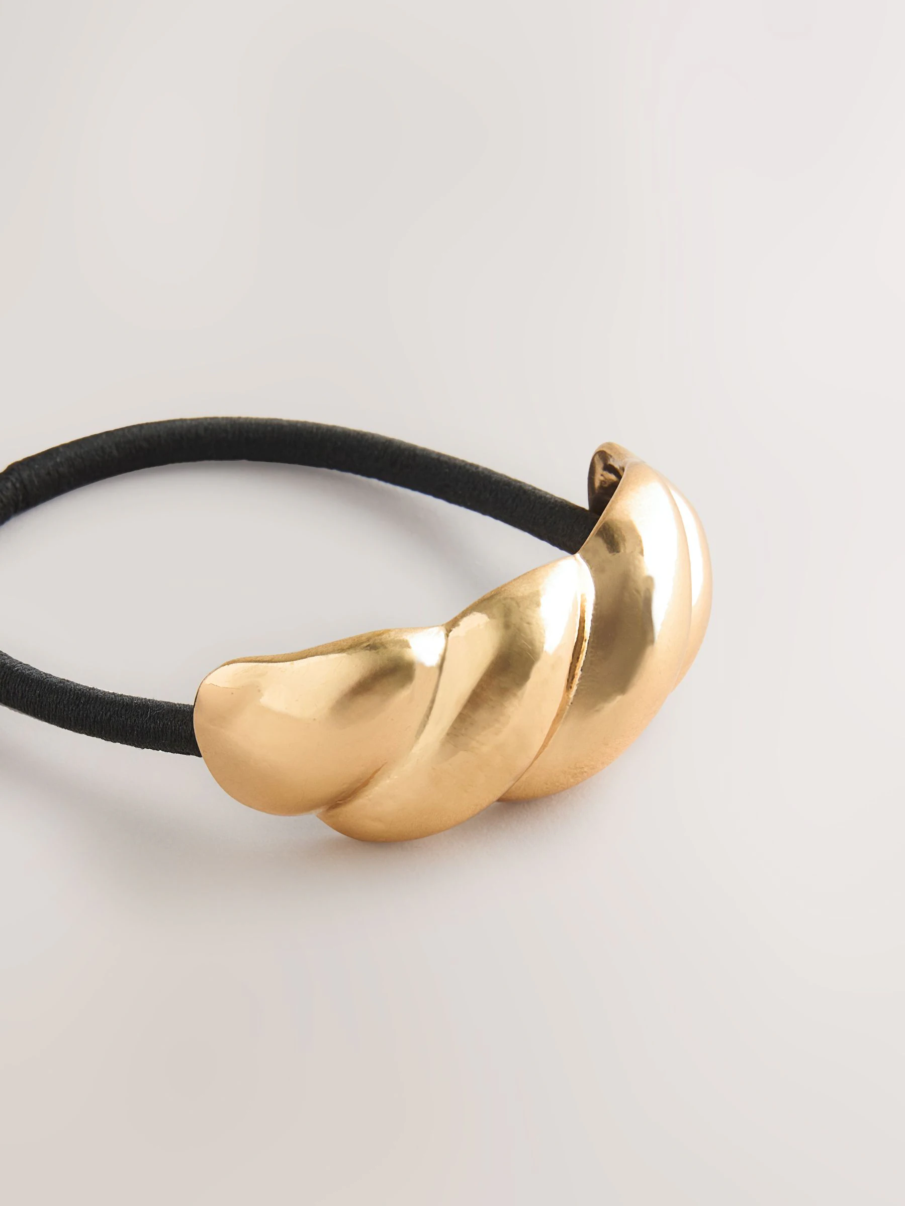 Zwart/goudkleurig - Twist Hair Bobble