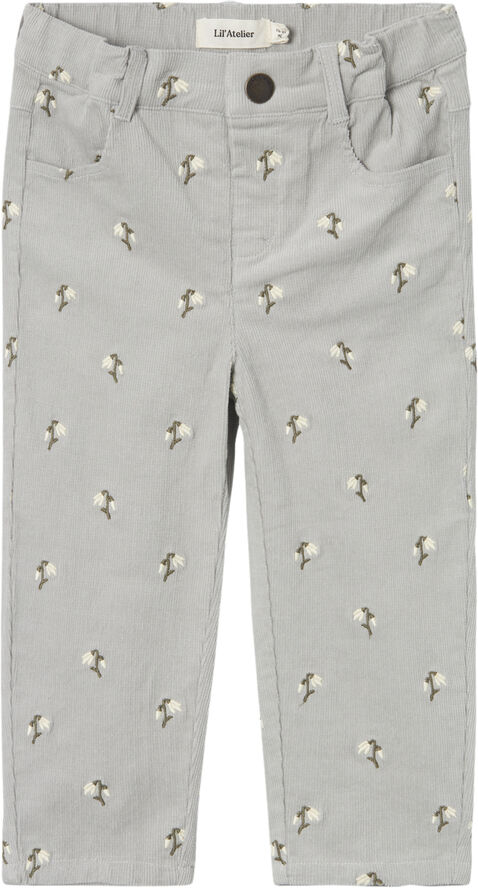 Lil' Atelier NMFBELLA BAGGY CORD PANTS 1119-HC S Mirage gray
