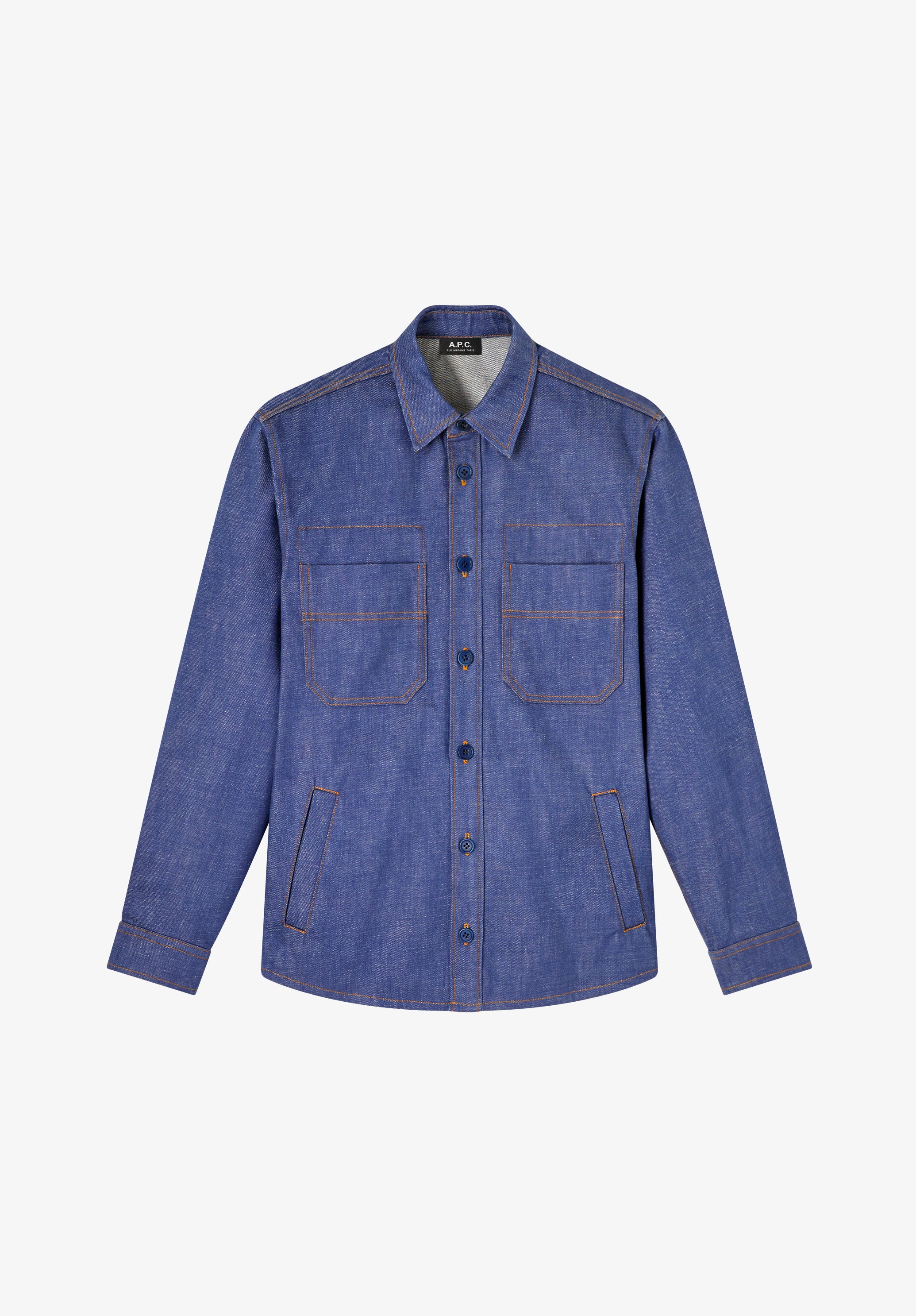 Veste en denim bleu esprit workwear - Bleu