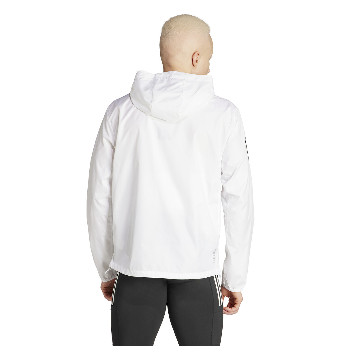 Jaqueta de corrida adidas Performance com logo pequeno e 3 listras