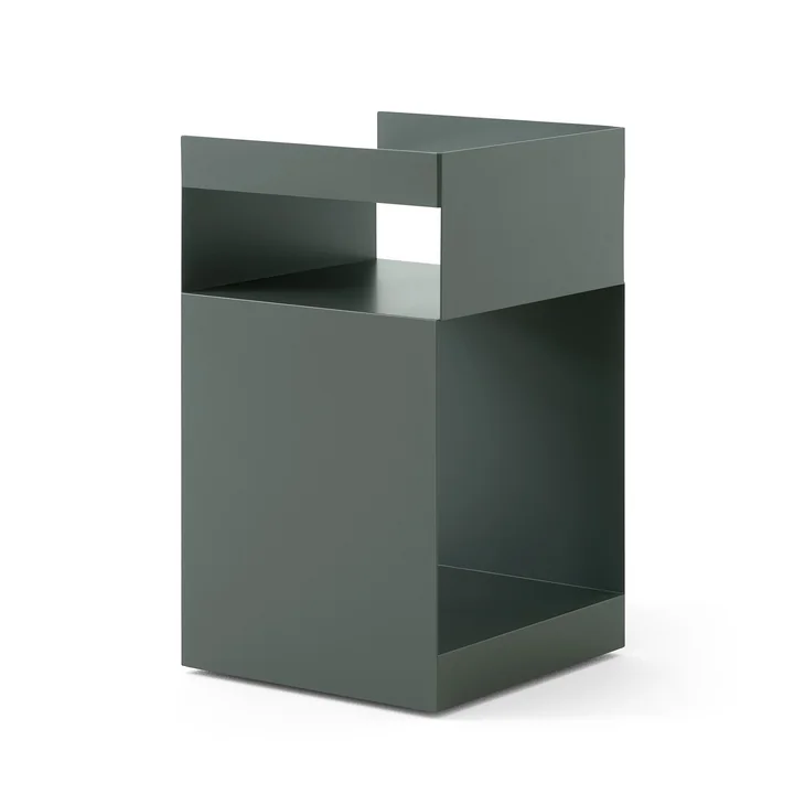 &Tradition - Rotate Beistelltisch SC73, 59 x 35 cm, Stahl, dark plum
