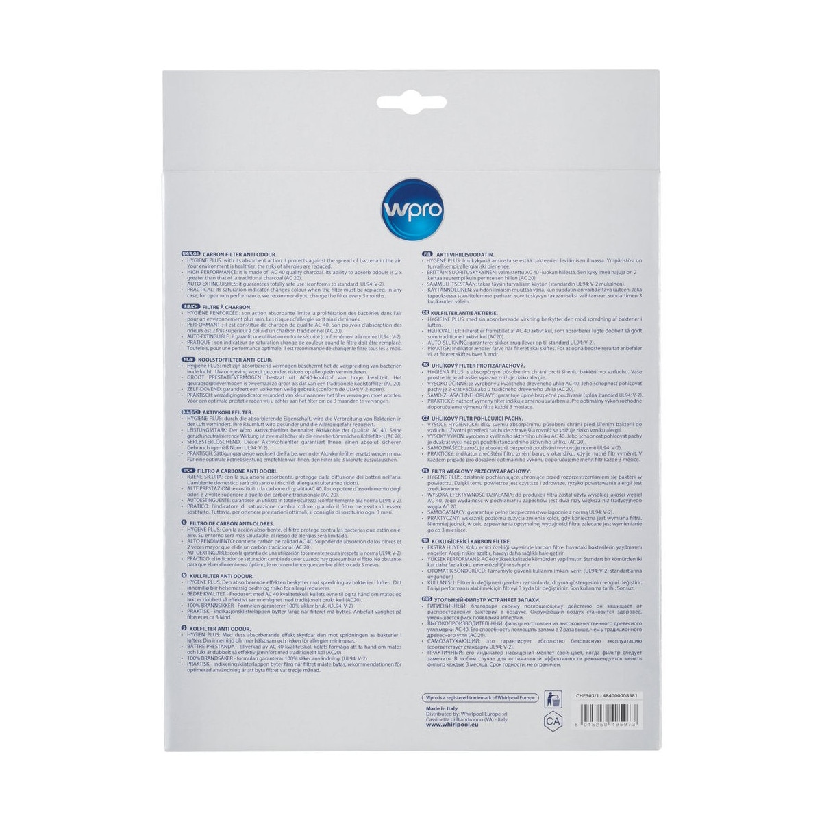 Wpro Kullfilter CHF303