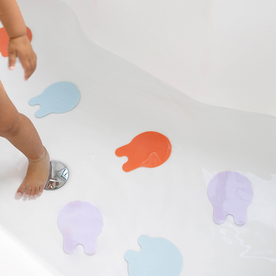 Quut mini badmatjes grippi - coral blue