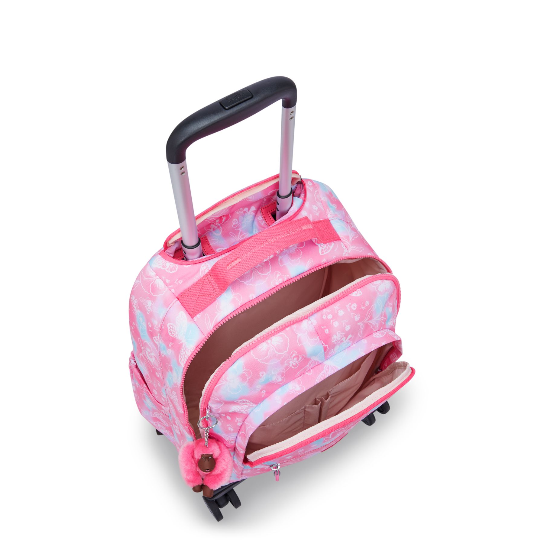 NEW ZEA Grand sac à dos à roulettes pour enfants avec protection pour ordinateur - Garden Clouds