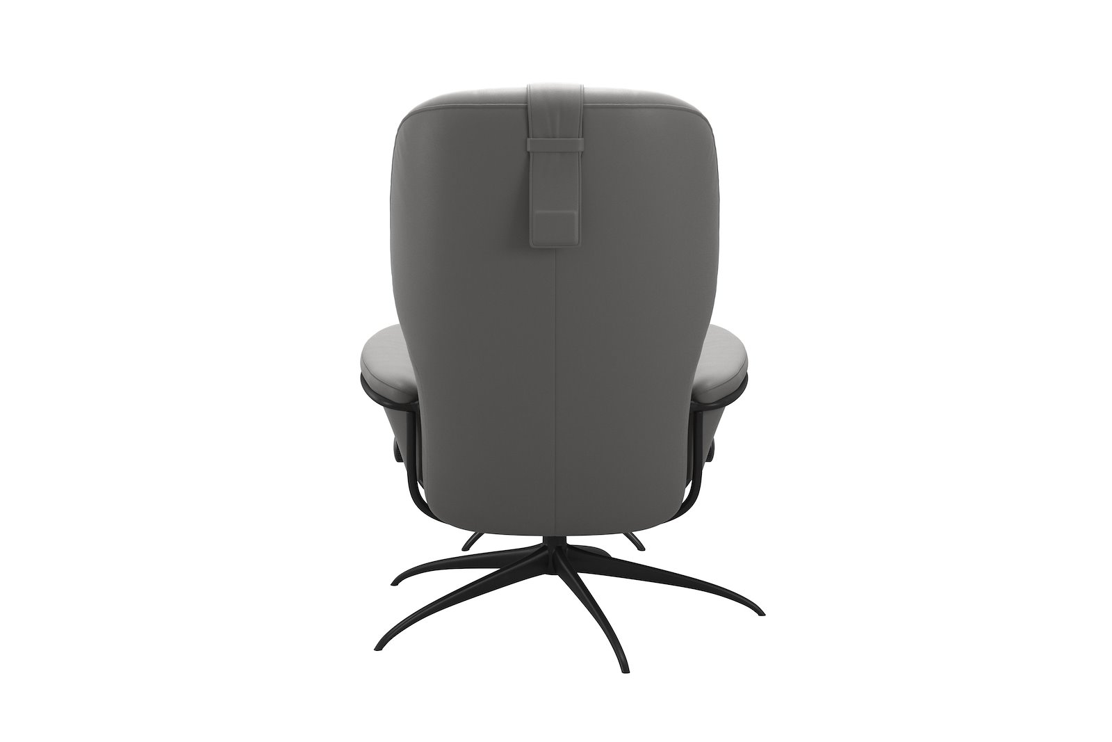 Rome lenestol m/krakk Hud Paloma Silver Grey - Star- Matt Black
