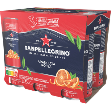 Sanpellegrino Limonade Aranciata Rossa 6 x 330 ml