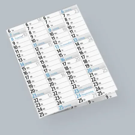 rido/idé Plakatkalender '25 | 1020×680 mm, gefalzt