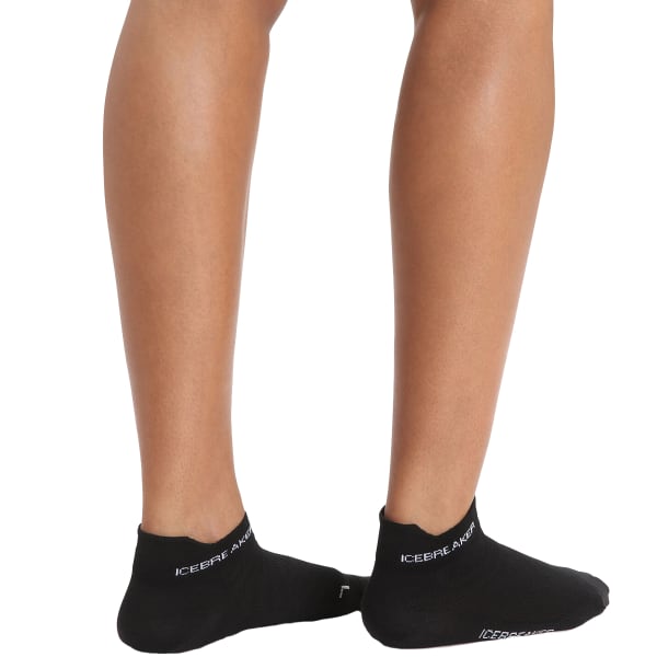 Chaussette running ICEBREAKER W RUN+ _ULTRALIGHT MICRO BLACK/SNOW