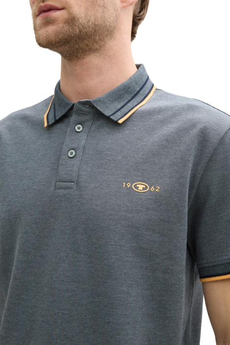 Tom Tailor blauwe heren polo