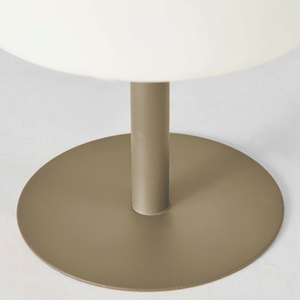 Mini lampe polyéthylène taupe