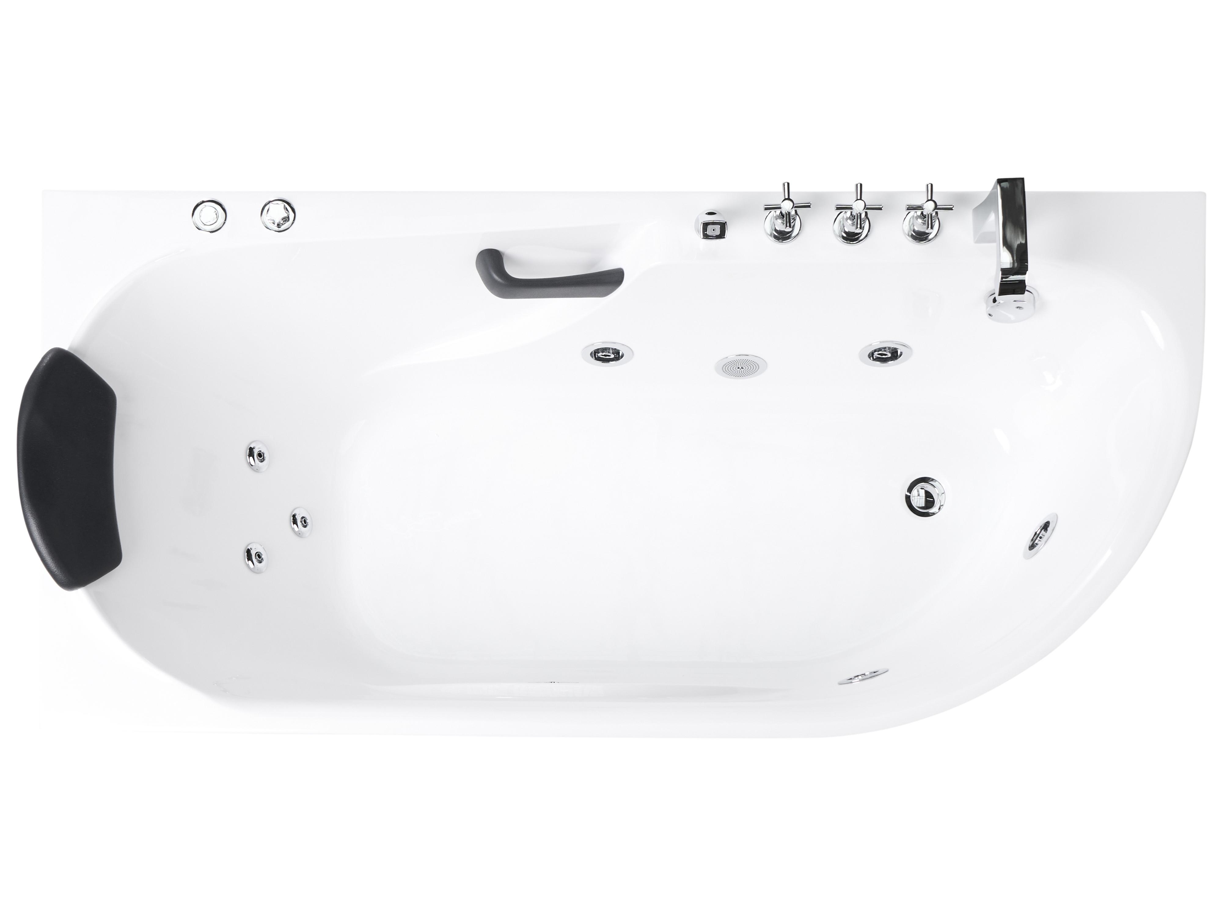 Hottub SAYULA rechtszijdig 170 x 80 cm Wit