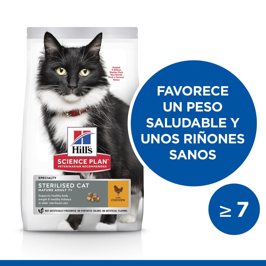 Plano de Ciências Hill's Pollo adulto esterilizado para gatos