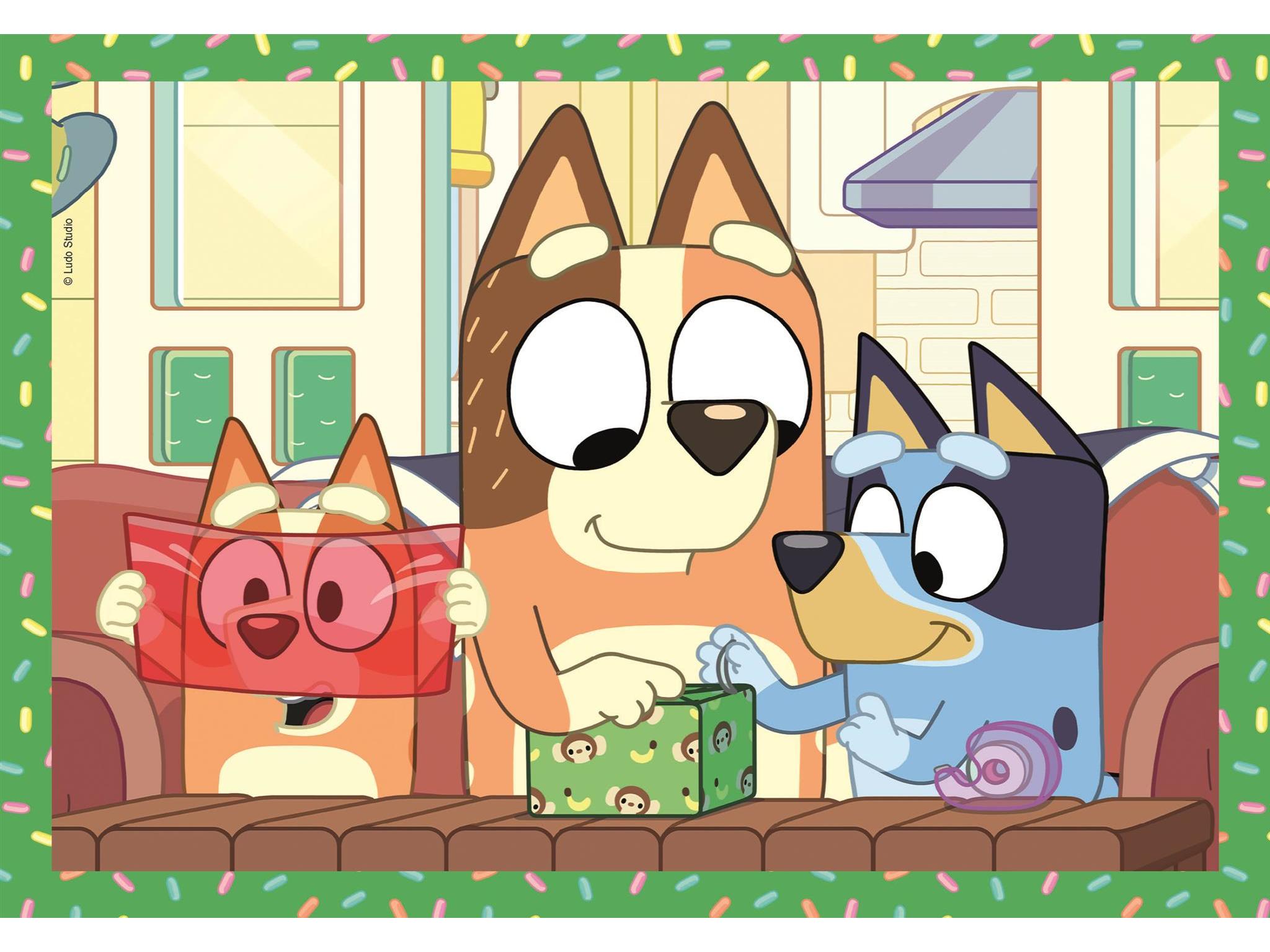 PUZZLE 4 EM 1 BLUEY CLEMENTONI