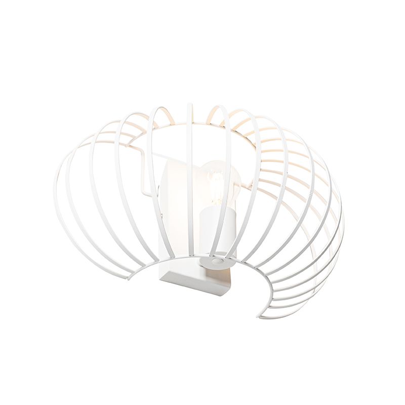 Design wandlamp wit 39 cm - Johanna