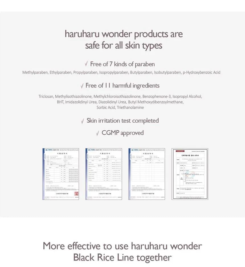 haruharu wonder - Black Rice Hyaluronic Toner Original Trial 10ml