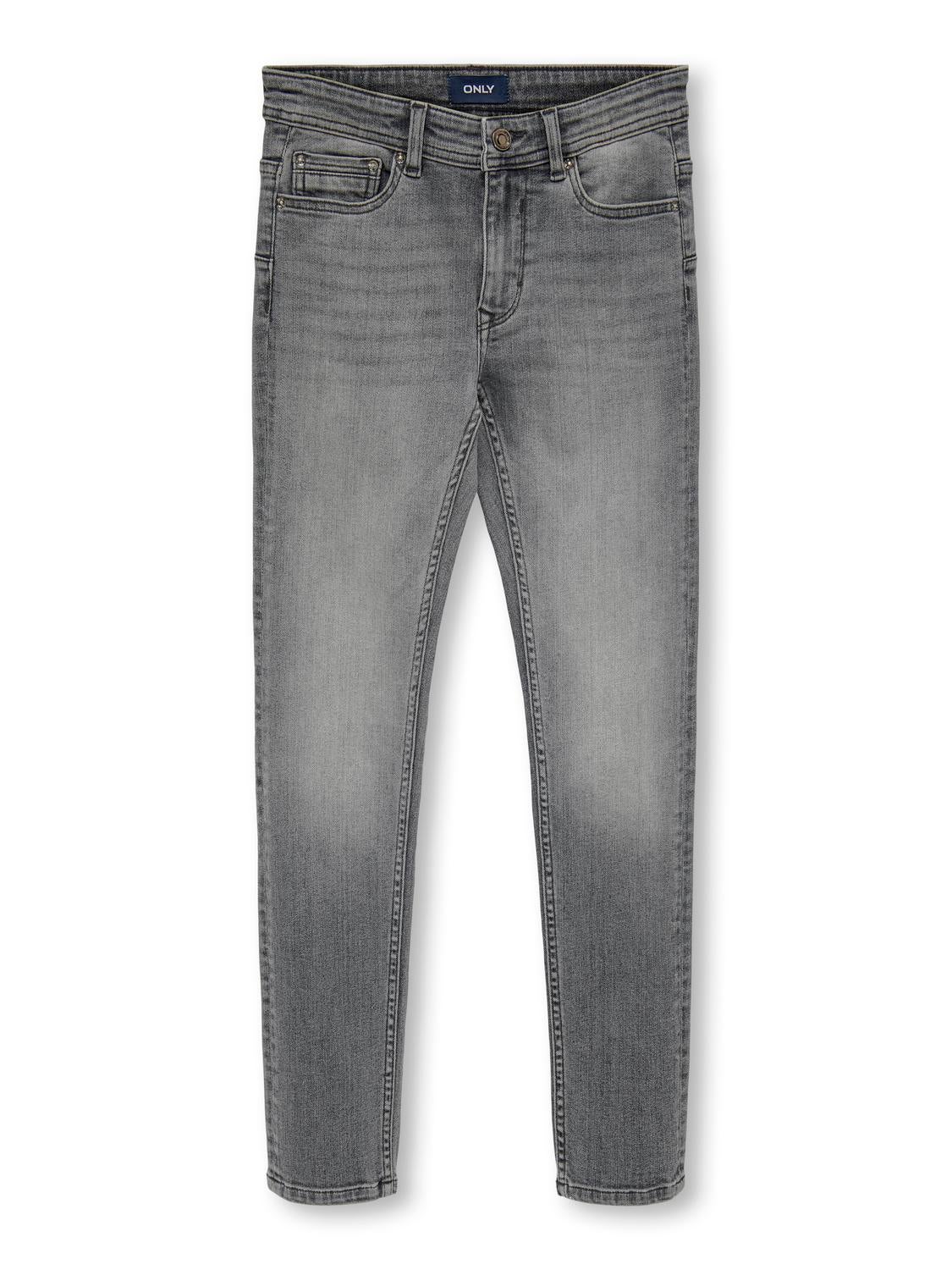 KOBDRAPER Mittlere Taille Skinny Fit Jeans Grey Denim