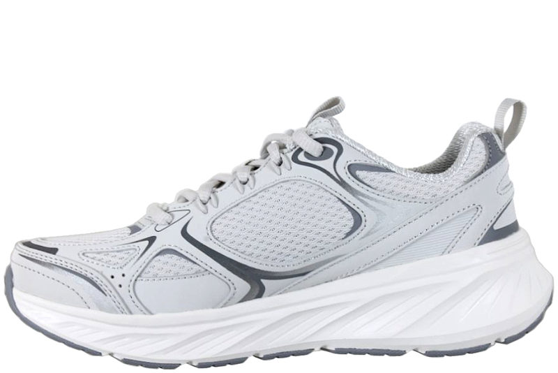 SKECHERS EDGERIDE SILVER ECLIPSE GREY VEGAN SNEAKER
