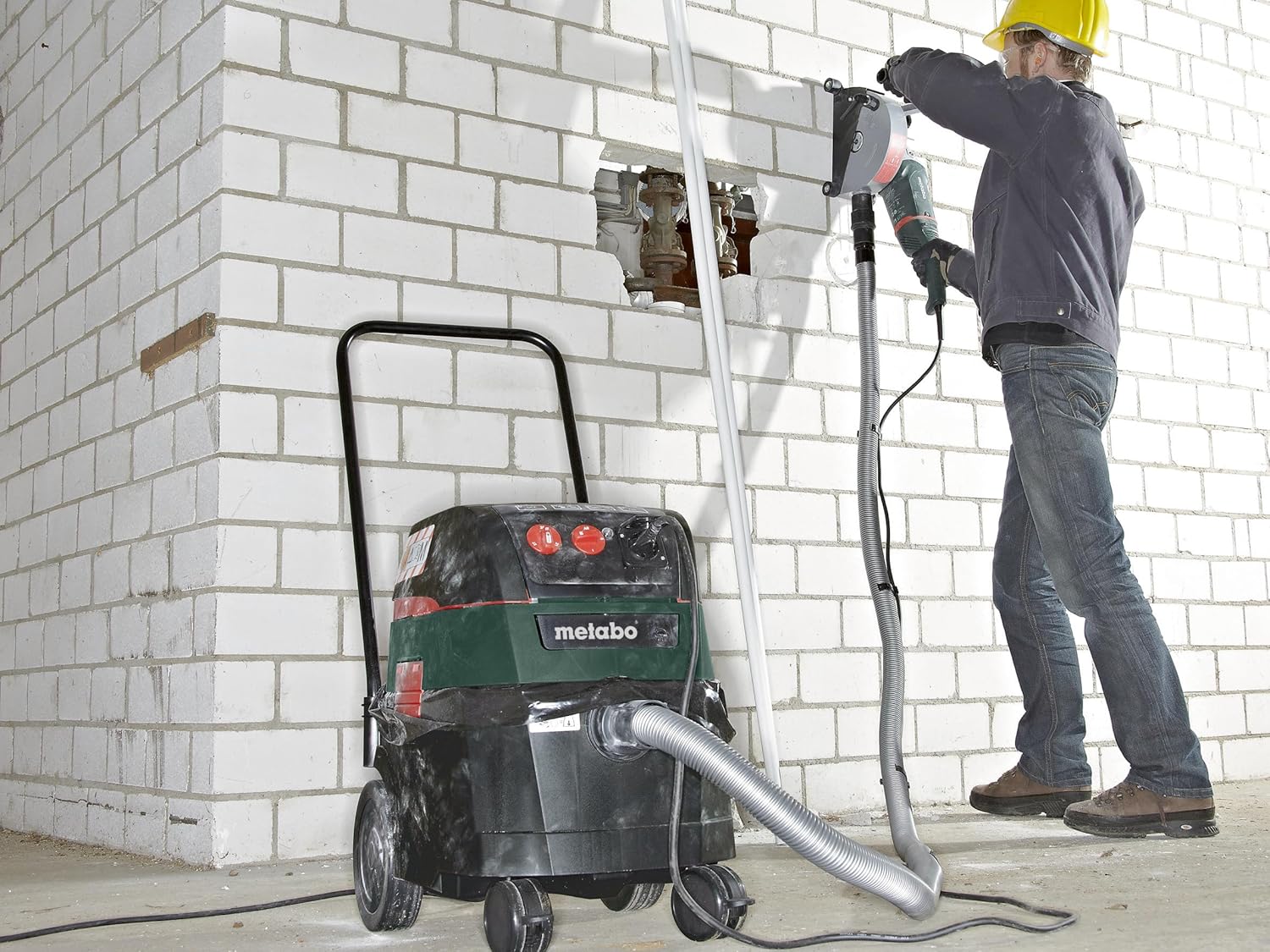 metabo Allessauger ASR 35 M ACP – 602058000 – Baustellen- und Werkstatt-Staubsauger mit MPulse-Filterabreinigung – 8 m Kabellänge