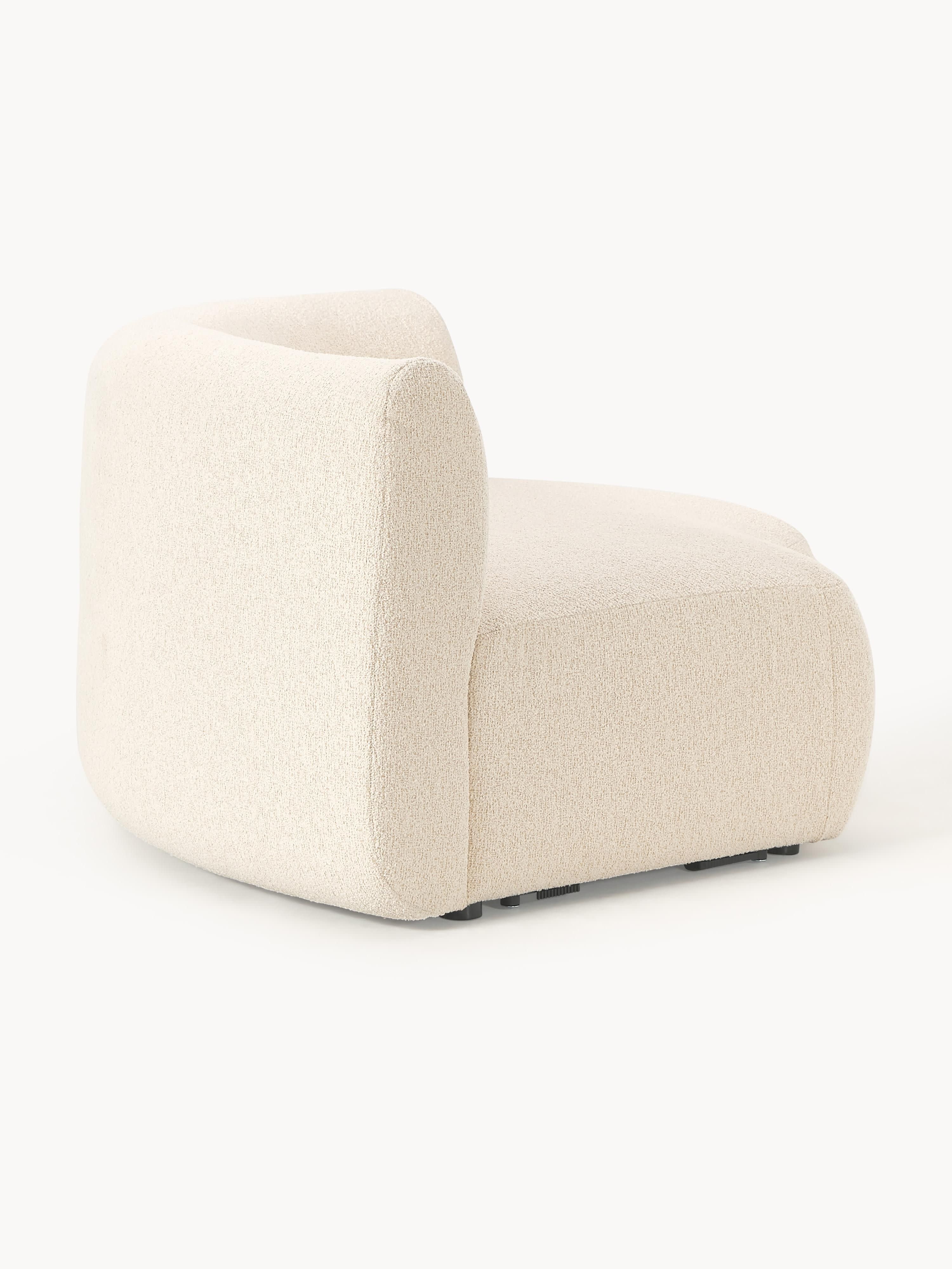 Ronde bouclé hoekmodule Sofia