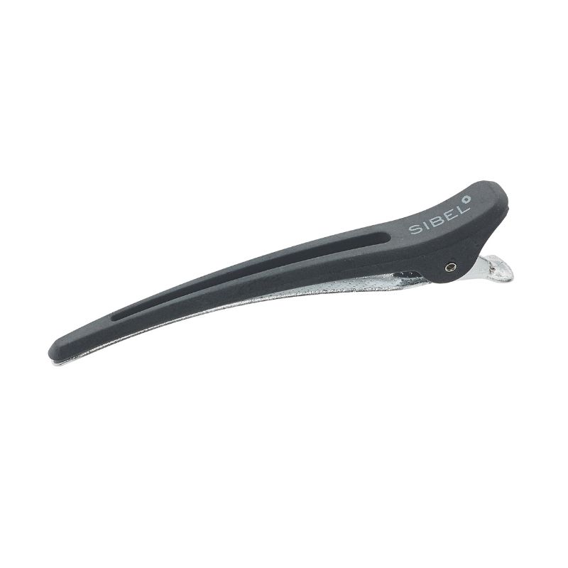Pinces sépare-mèches Carbon-Alu noires M 10cm Sibel 6pcs