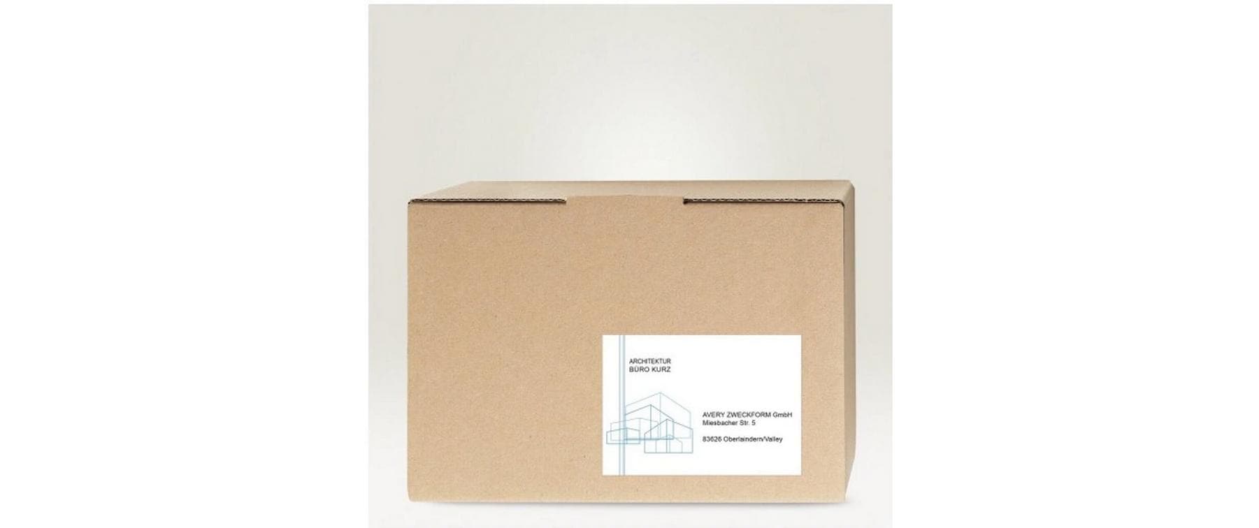 Universal-Etiketten 210 x 148 mm,130 Etiketten / 65 BogenWeisses Etikettenbogen Set