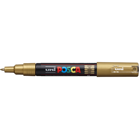 Posca PC1MC vandbaseret tusch - guld