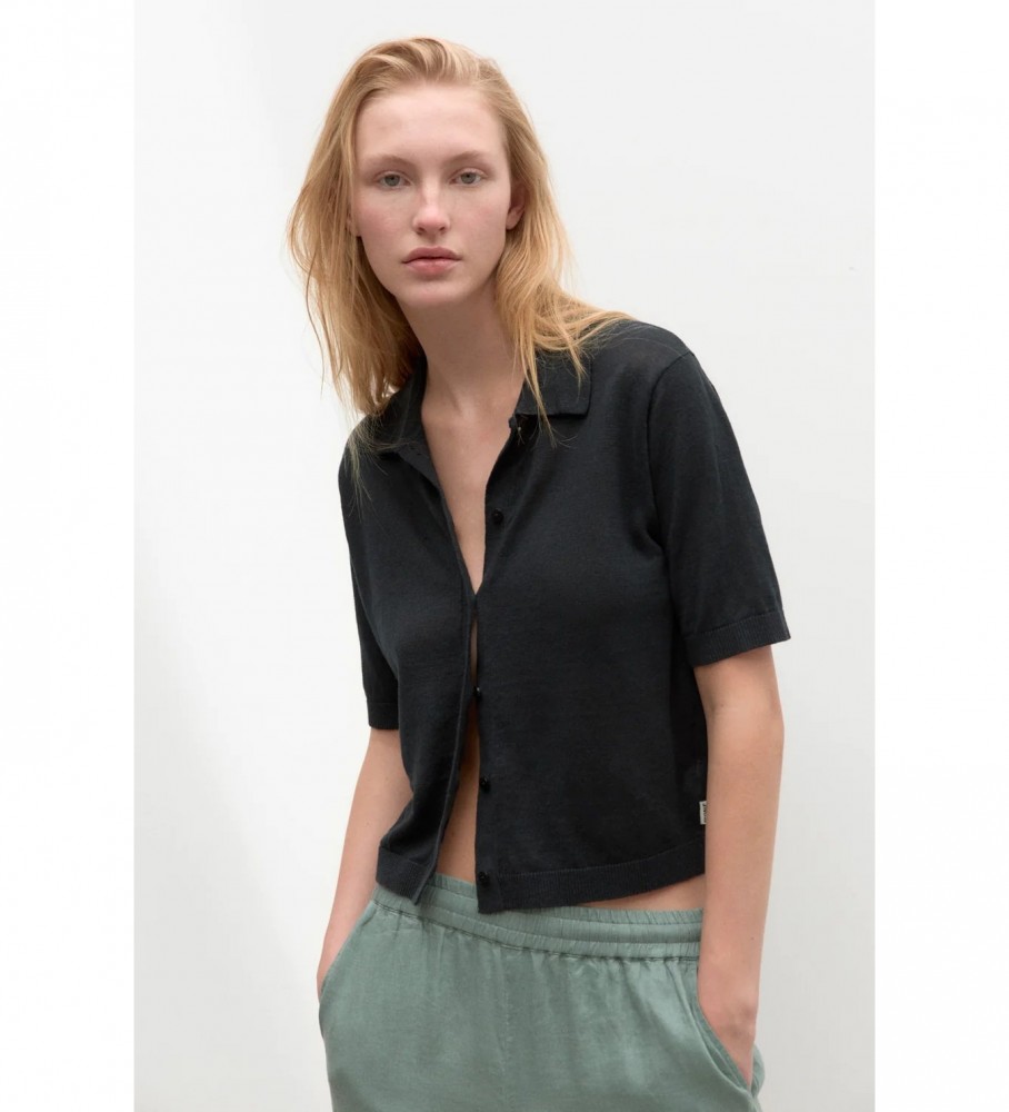 Camisa feminina ECOALF Juniperalf, preta