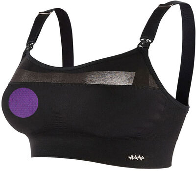 Cache Coeur WOMA Seamless Gravid/Amme Sport-BH, Black