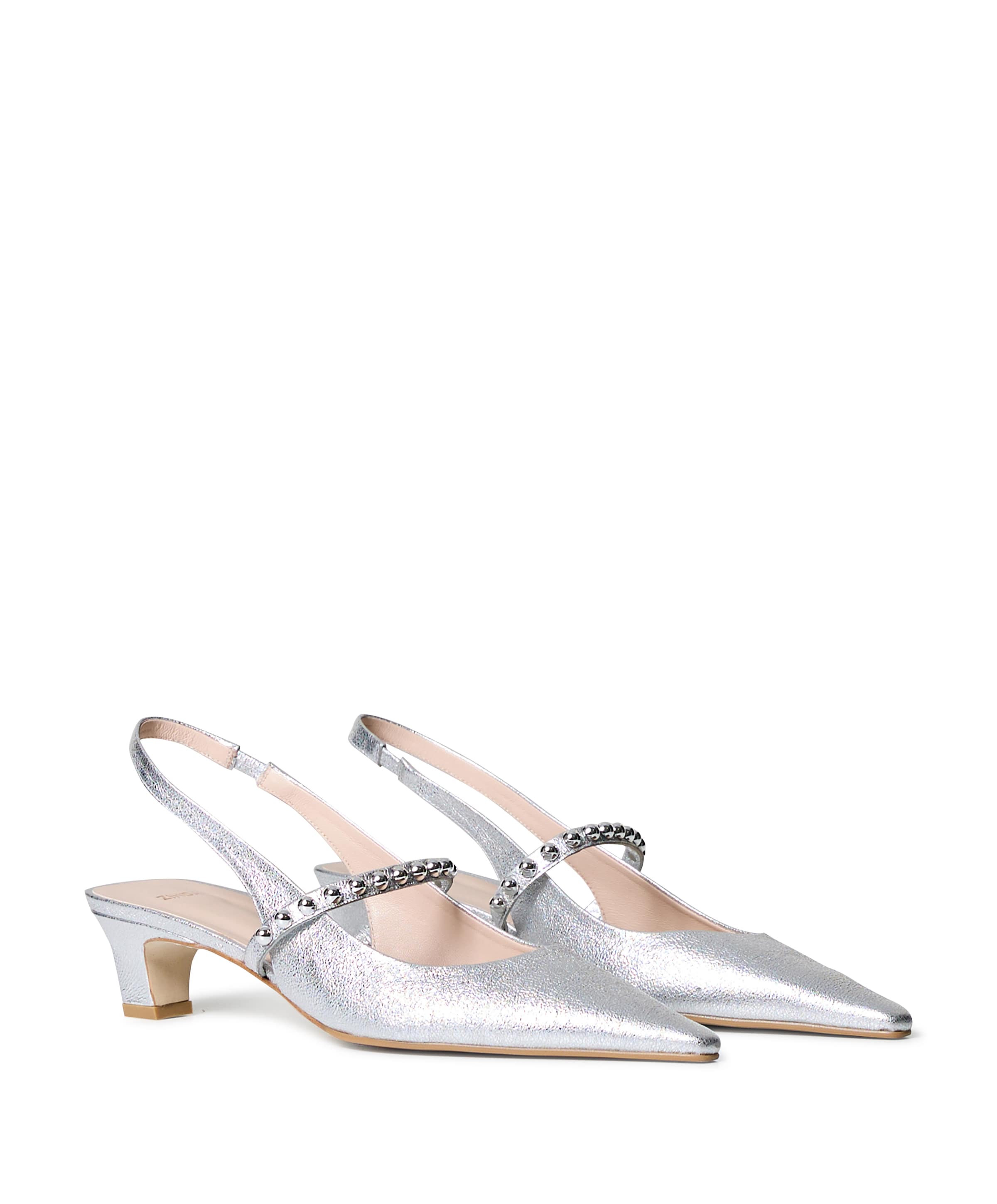 Zinda dames slingbacks zilver