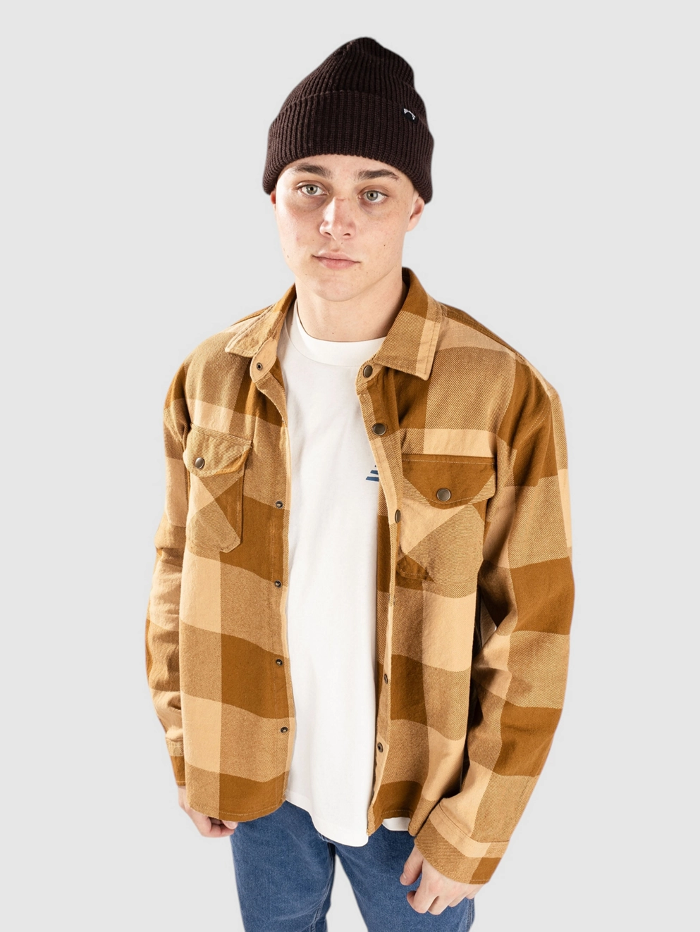 Brixton Selden Flannel Shirt wshed copper/crry bffallo