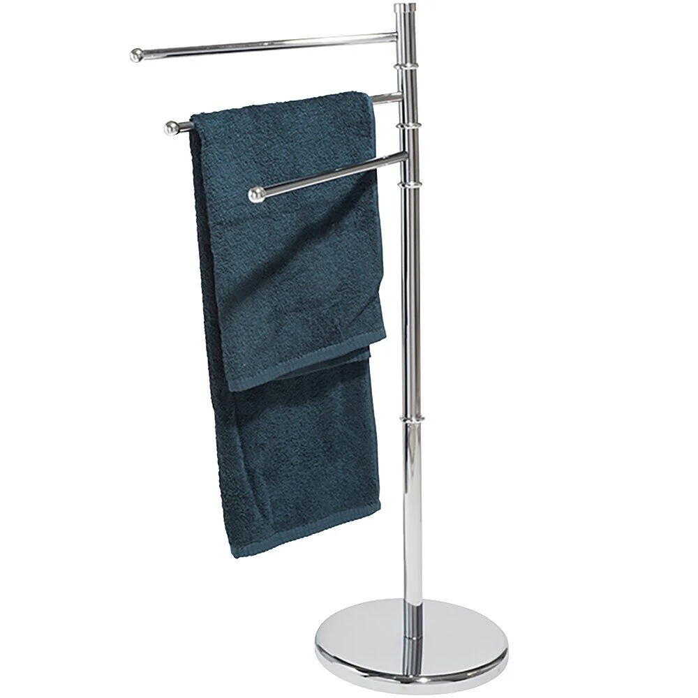 Porte serviettes en métal gris