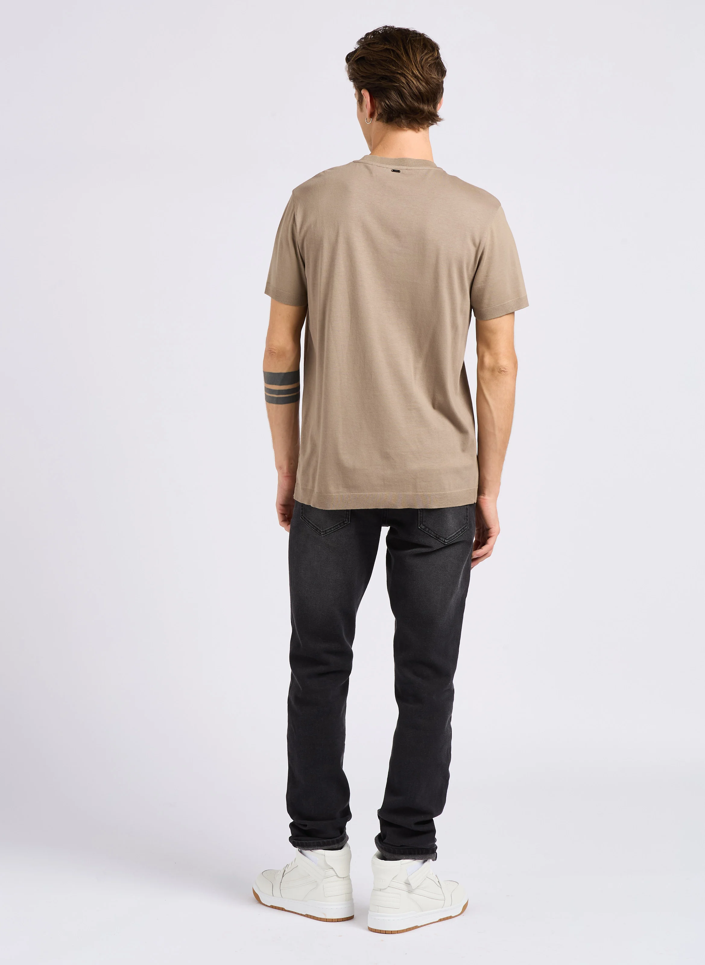 Jean slim en coton mélangé | Gris