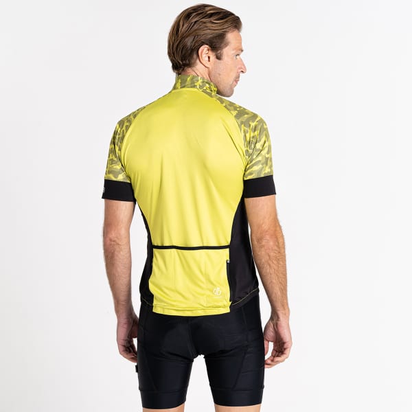 Maillot vélo DARE 2B STAY THE COURSE III JERSEY GREEN ALGAE/BLACK MICRO CAMO